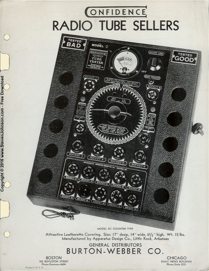 Apparatus Design Company Catalog Page 1