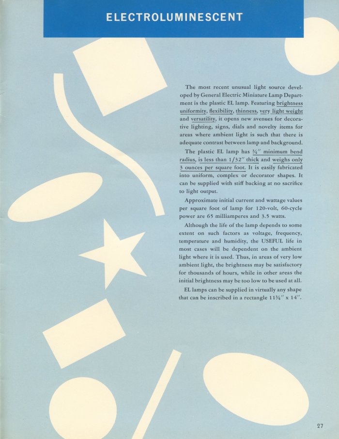 GE Miniature Lamps Catalog Page 27