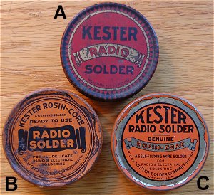 Kester solder Tins