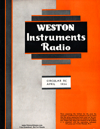 Weston 1934 Catalog
